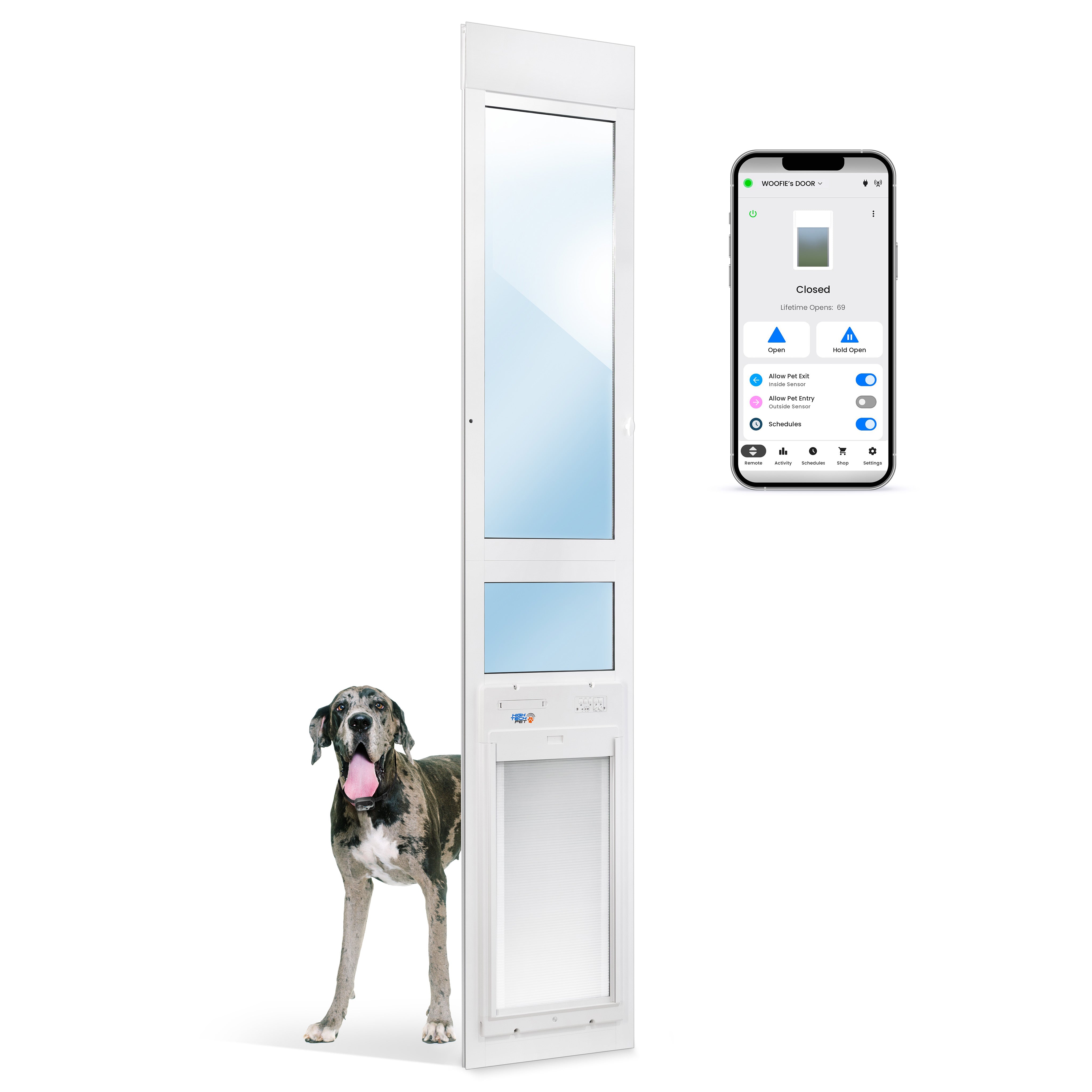 PXR-STE-XL EXTRA LARGE, TALL POWER PET PATIO ROLL UP WiFi PET DOOR