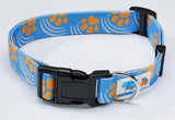 PAWS PATTERN DELUXE COLLAR - X-LARGE