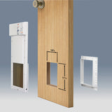 Power Pet Smart Automatic Dog Door - Medium, Wall Installation Bundle