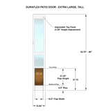 DURAFLEX PATIO PET DOOR LARGE, TALL